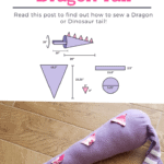 How to make a dragon tail - toy sewing patterns