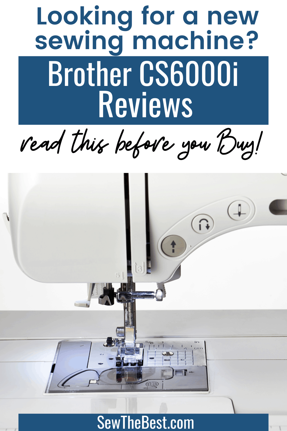 Looking for a new sewing machine? Learn about Brother CS6000i reviews. Be sure to Read this before you Buy! #AD #SewingMachine #BrotherSewingMachine