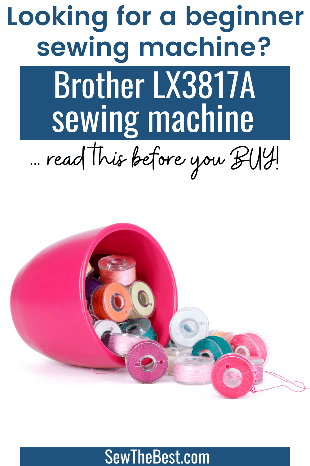 Looking for a beginner sewing machine? Read this Brother LX3817A review before you buy! Brother LX3817A sewing machine, beginner sewing machine, basic sewing machine. #AD #Sewing