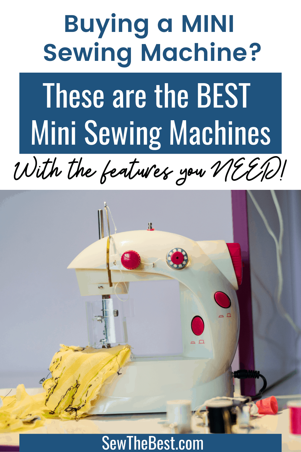 Buying a mini sewing machine? These are the BEST mini sewing machines. With the features you NEED! Check out these great compact and portable sewing machines. Need a small sewing machines? These are for you! #AD #SewingMachine #sewing