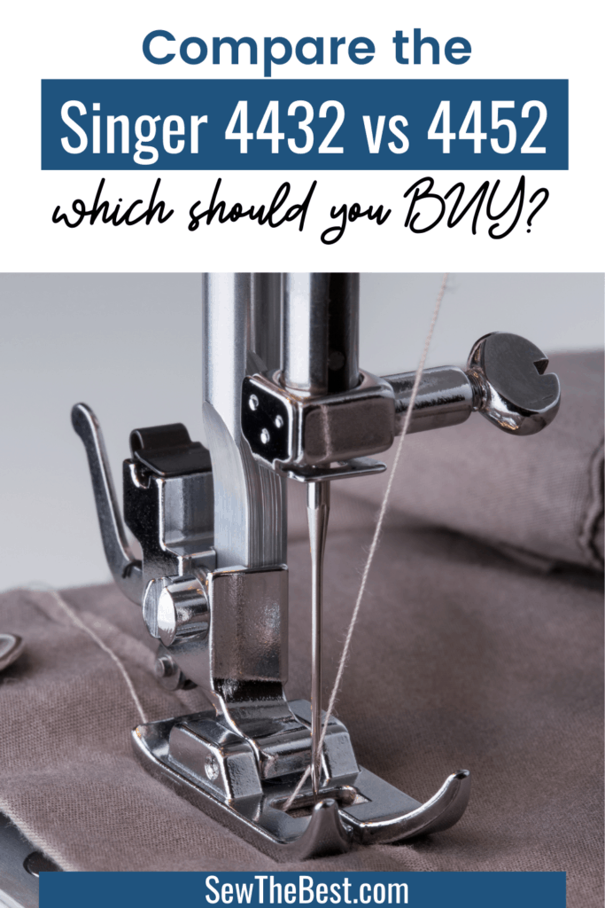 Compare the Singer 4432 vs 4452. Which heavy duty sewing machine should you buy? Looking for a heavy duty sewing machine? These machines are great for beginners and advanced sewers. With stronger than average motors and metal frames, they can sew leather, denim, canvas and the lightest sheers! #SewingMachine #AD