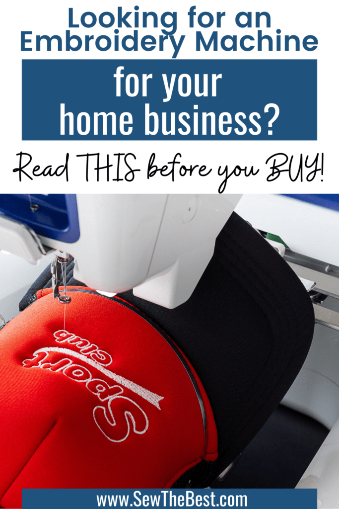 Looking for an embroidery machine for your home business? Learn about the Best Embroidery machines for home business here, and find out what you need. #AD #HomeBusiness #Sewing #Embroidery #sewingmachine