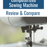 Brother CS7000i Computerized Sewing Machine Review & Compare. Picture of sewing machine head follows.