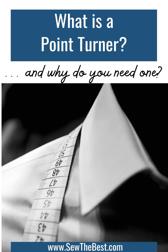 What is a Point Turner? ... and why do you need one? Picture of a collared shirt with a measuring tape follows.
