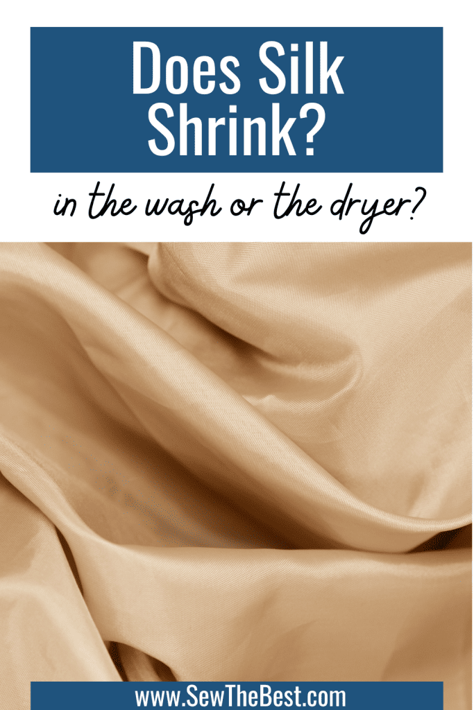 La soie rétrécit-elle ?  Au lavage ou au sèche-linge ?  L’image d’un tissu en soie beige suit.